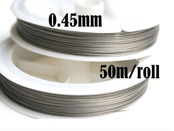 Tiger Tail Wire - 0.45mm - by GEMWORLD online store