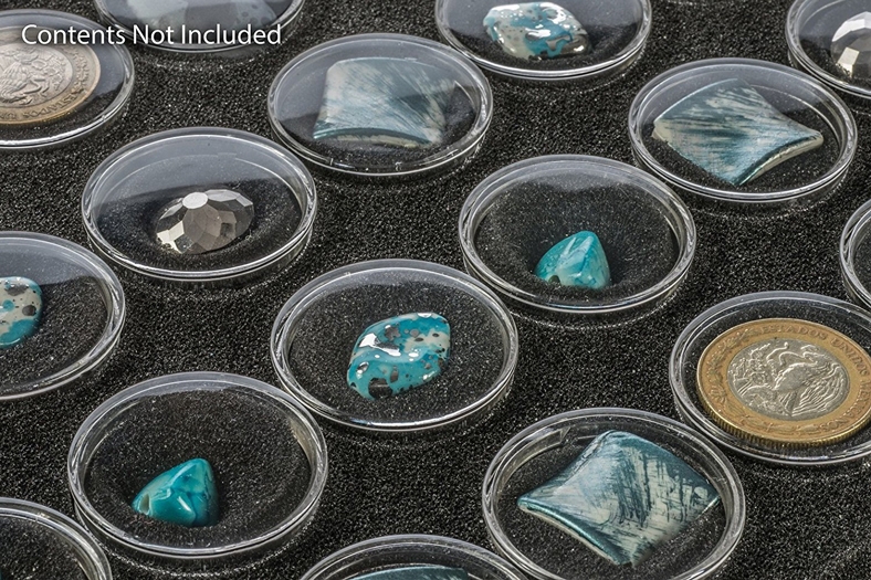 Standard Size Black Foam 50 Cup Gemstone Jar Tray Insert - Black - by ...