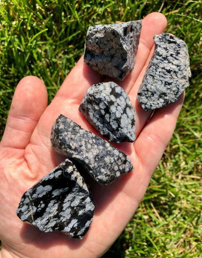 Snowflake Obsidian Rough Stone Per Kilo By Gemworld Online Store