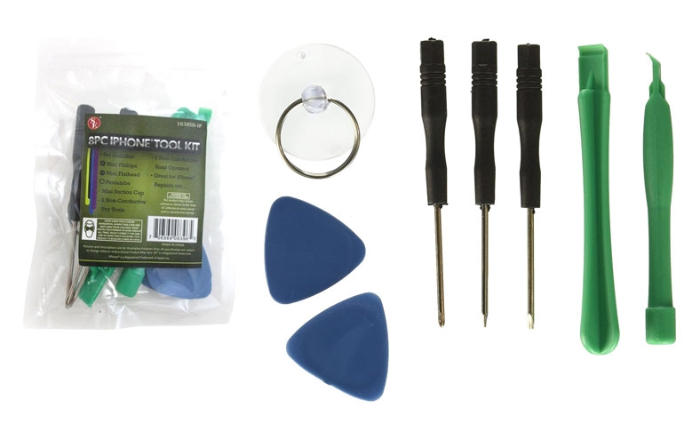 8 Piece Apple iPhone Repair Tool Kit - by GEMWORLD online store