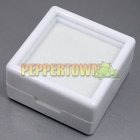 Gem Stone Box- 1" x 1" White