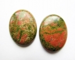 10 x 8 Cabochon - Unakite