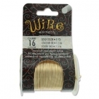 16ga Gold Plated Beadsmith Tarnish Resistant Craft Wire 