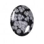18 x 12 Cabochon - Snowflake Obsidian