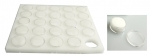 25 Cup Gemstone Jar Tray Insert - White