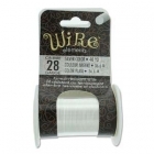 28ga Beadsmith Tarnish Resistant Wire - Silver Plated 