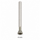 4mm Tapered Inverted Cone Hollow Shaped Diamond Burr