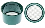 6" Green Mini Sifting Pan, 4 Holes per Square Inch	