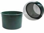 6" Green Mini Stackable Sifting Pans: 40 Holes per Sq. Inch