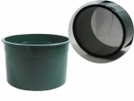 6" Green Mini Stackable Sifting Pans: 50 Holes per Sq. Inch