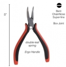 Beadsmith Super Fine Ergo Bent Chain Nose Pliers