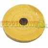 Stitched Yellow Muslin Buff - 4"