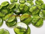 Green Disc Foil Beads - 500g