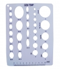 Gem Template Plastic - Ovals and Circles
