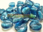 Blue Hearts Foil Beads - 500g