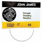 John James Curved Beading Needles Size 10 (Pack of 5)