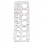 Metal Gauge for Diamonds, Pearls & Round Stones, 0.01–4 Carats