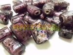 Purple/Red Rectangular Foil Beads - 500g