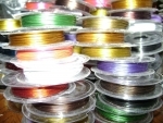 Tiger Tail wire - Coated Colour Spools 0.45mm (each)